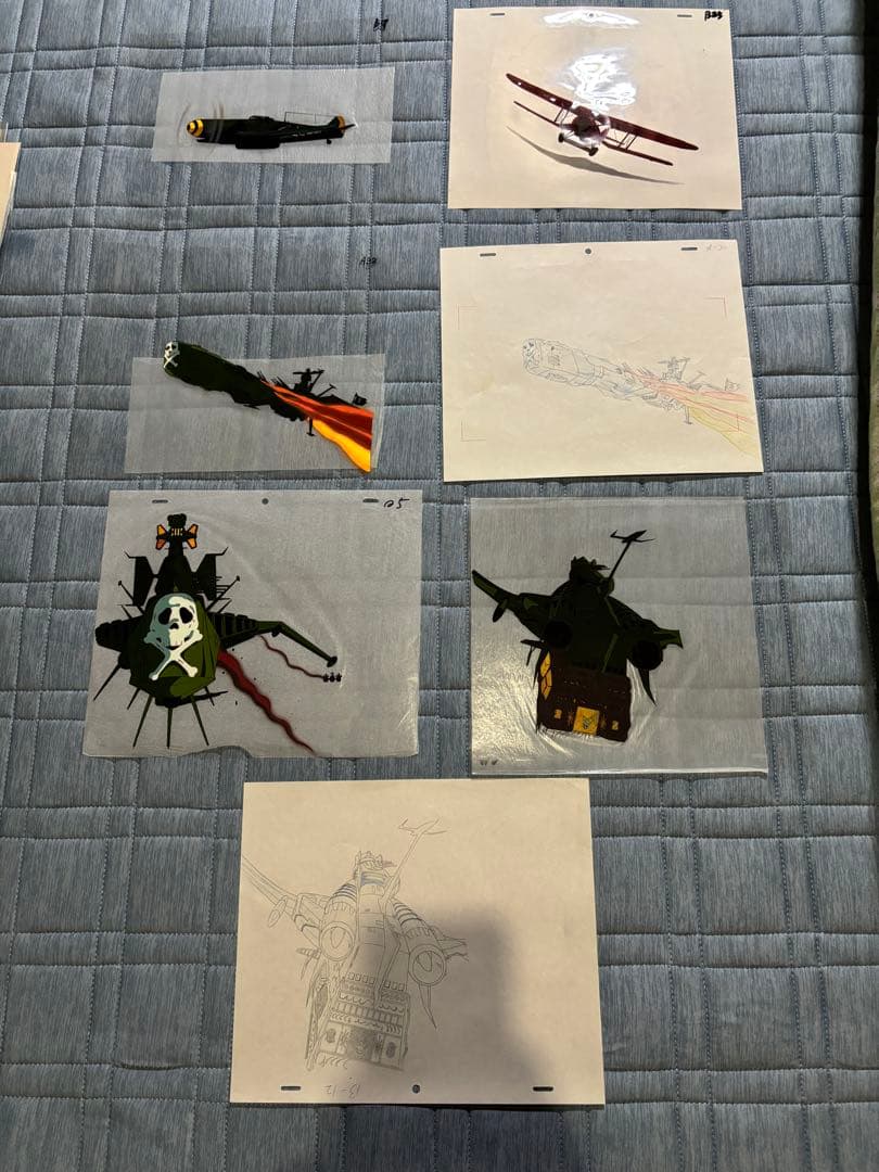 アニメ　キャプテンハーロック　セル画　原画　松本零士