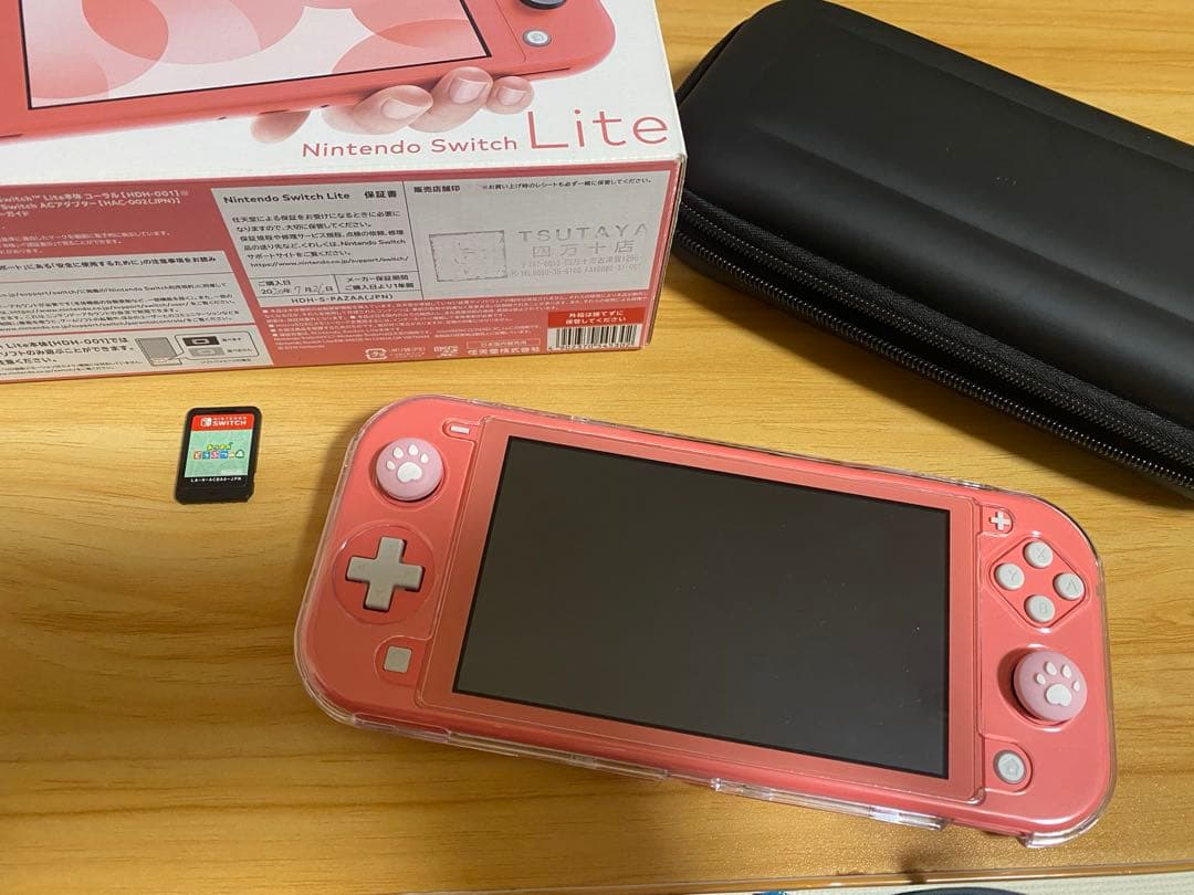 Switchライト本体　あつ森ソフト　カード付き