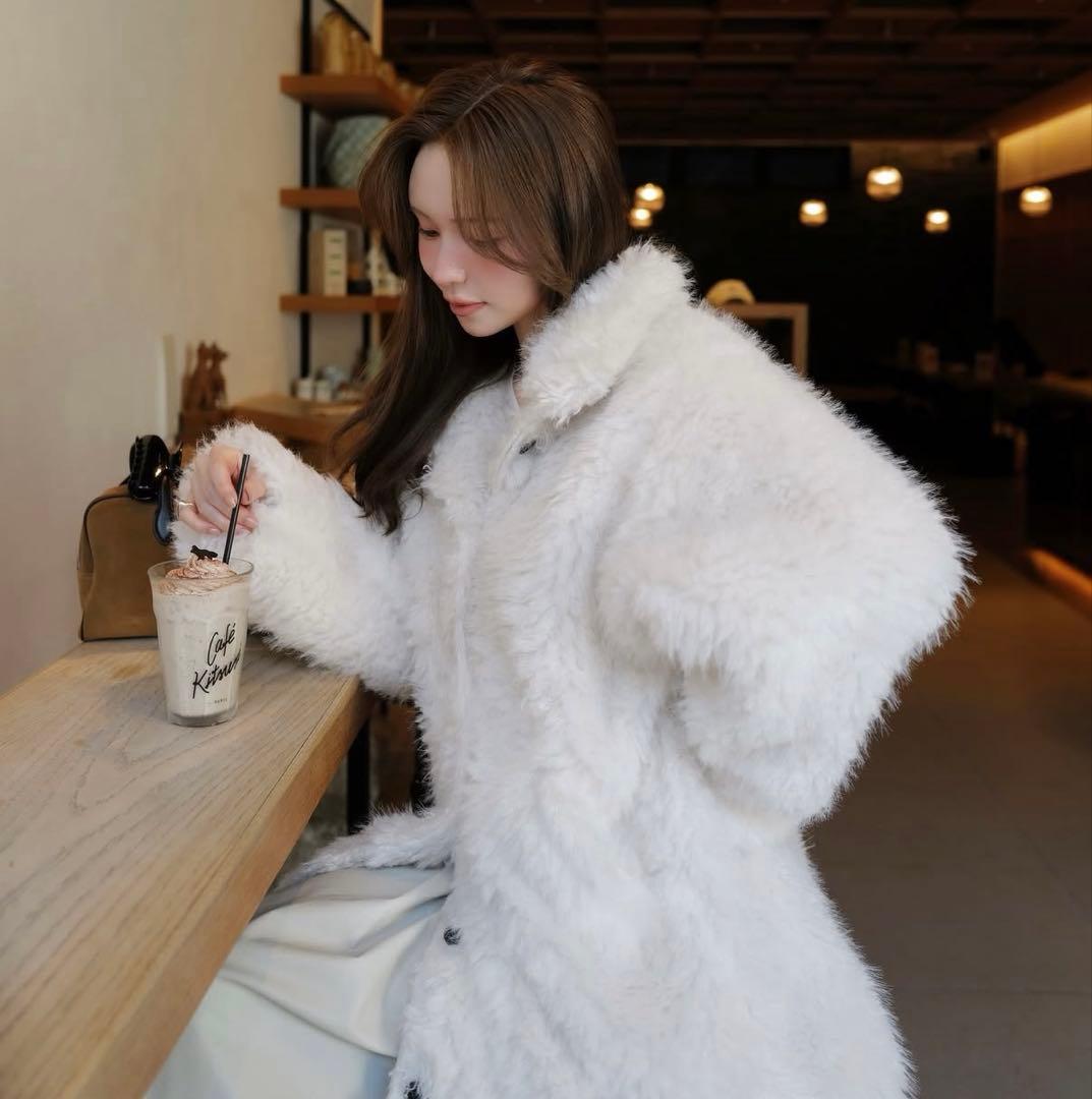 最安値！celon♡shaggy over sized short coat