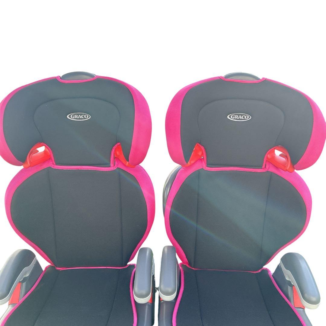 グレコジュニアシート ジュニアマキシカラーズ　ピンク　2台セット