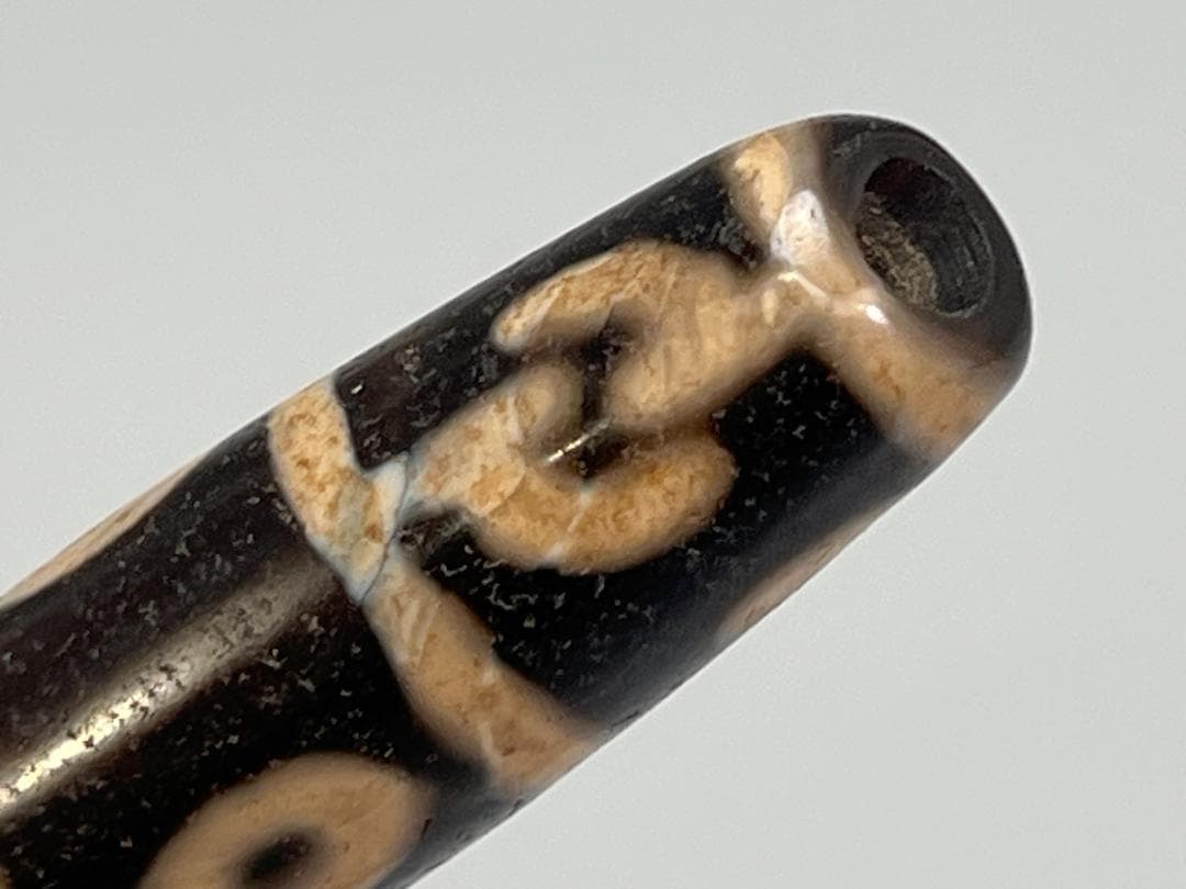 チベット天珠石 三眼天珠 美品　天然石　鉱物　風水　開運