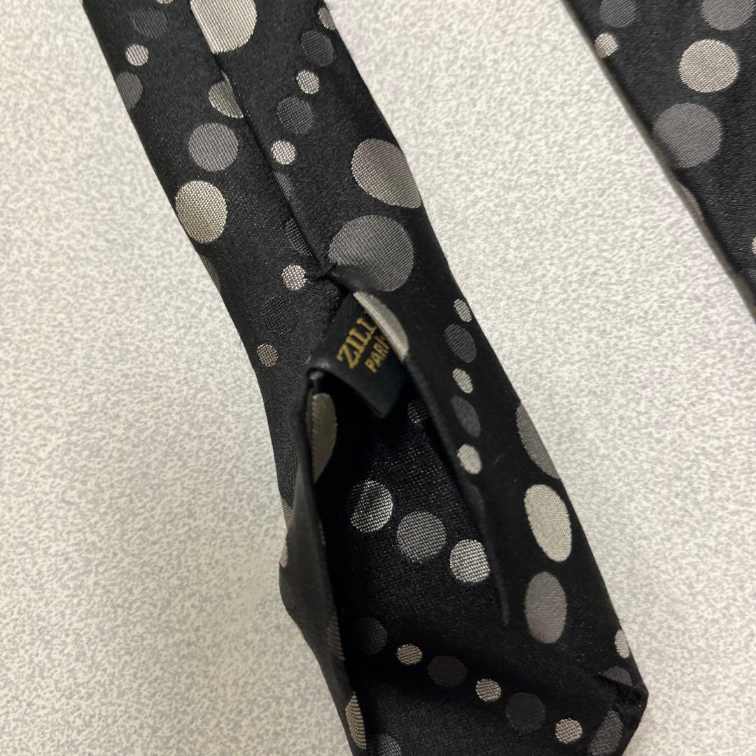 美品　ZILLI ネクタイ　6-07 ドット　水玉　レジメンタル