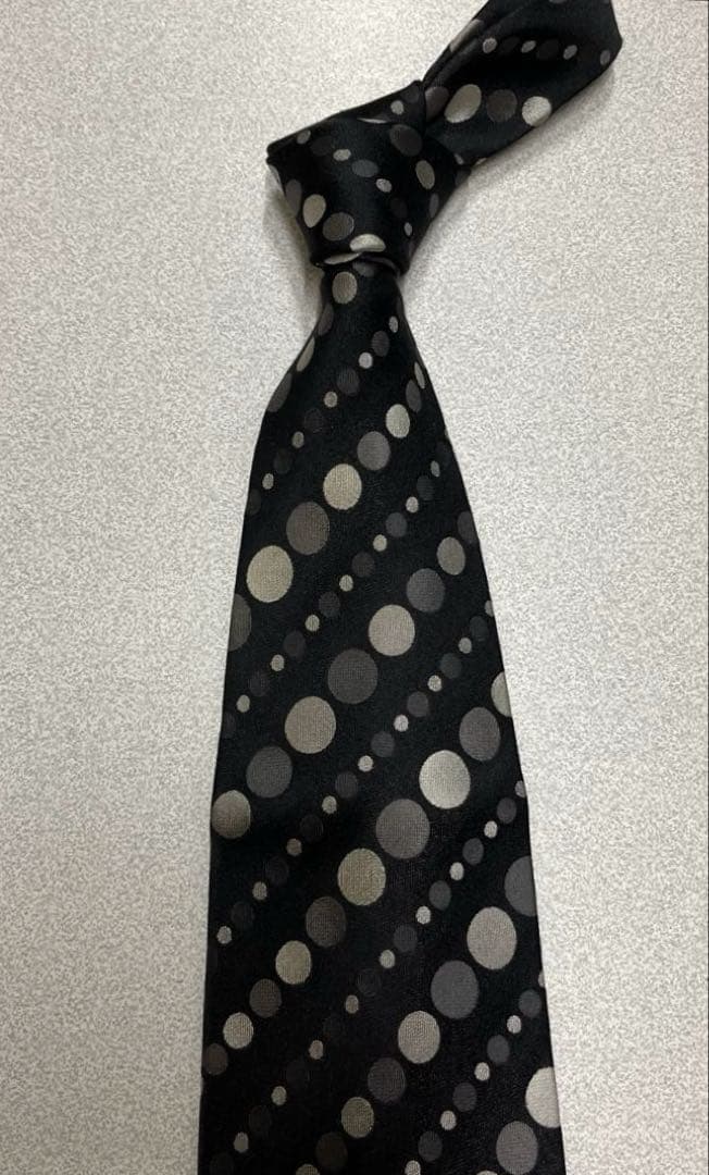 美品　ZILLI ネクタイ　6-07 ドット　水玉　レジメンタル