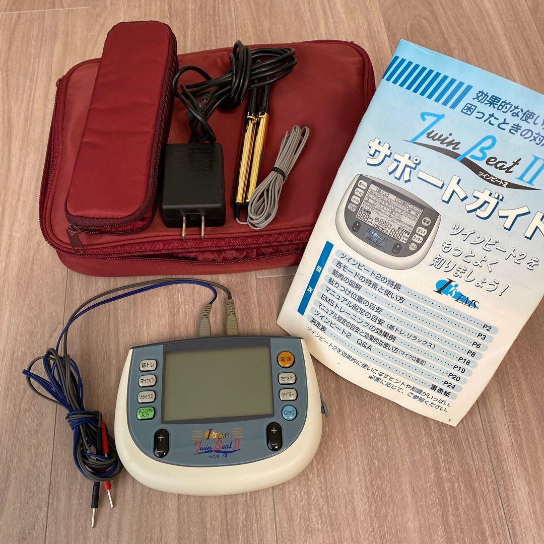 ◆ツインビート2 伊藤超短波㈱ マイクロ電流 電極コード 説明書 付き