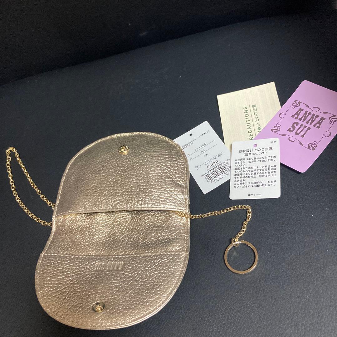 新品未使用　ANNA SUI マイティティマルチケース牛革製