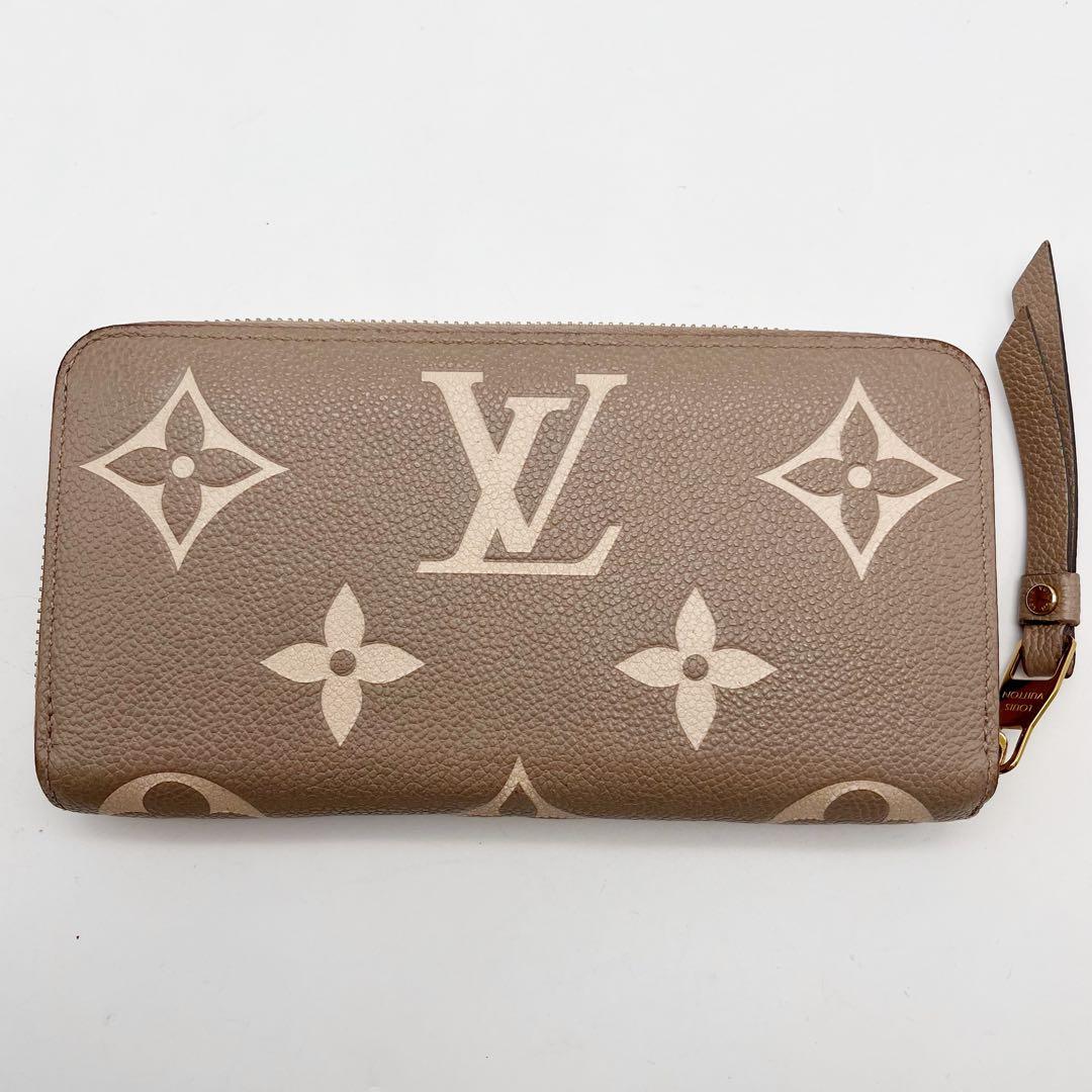 ルイヴィトン モノグラム アンプラント ジッピーウォレット クレーム　ベージュ