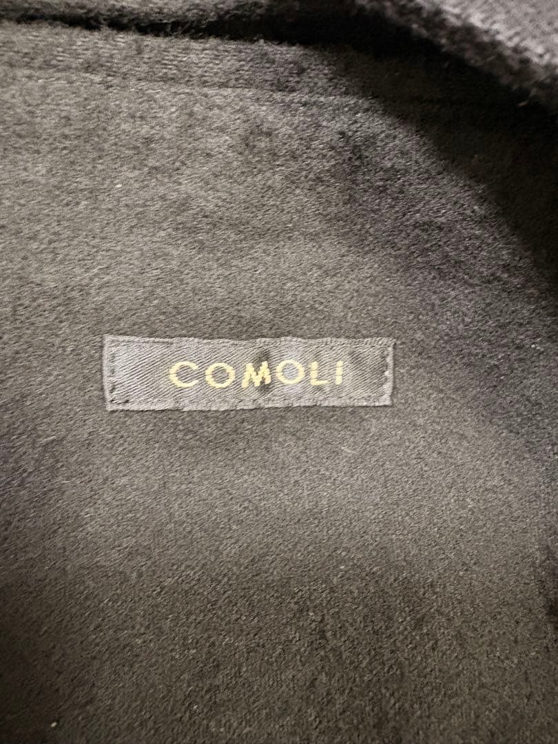 25AW comoli デニム　レザーワークジャケット　襟レザー　サイズ1 美品