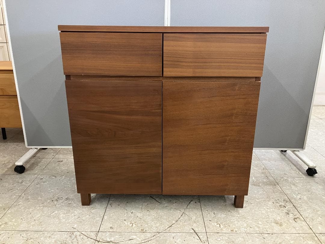 無印良品 キャビネット ウォールナット材 ブラウン