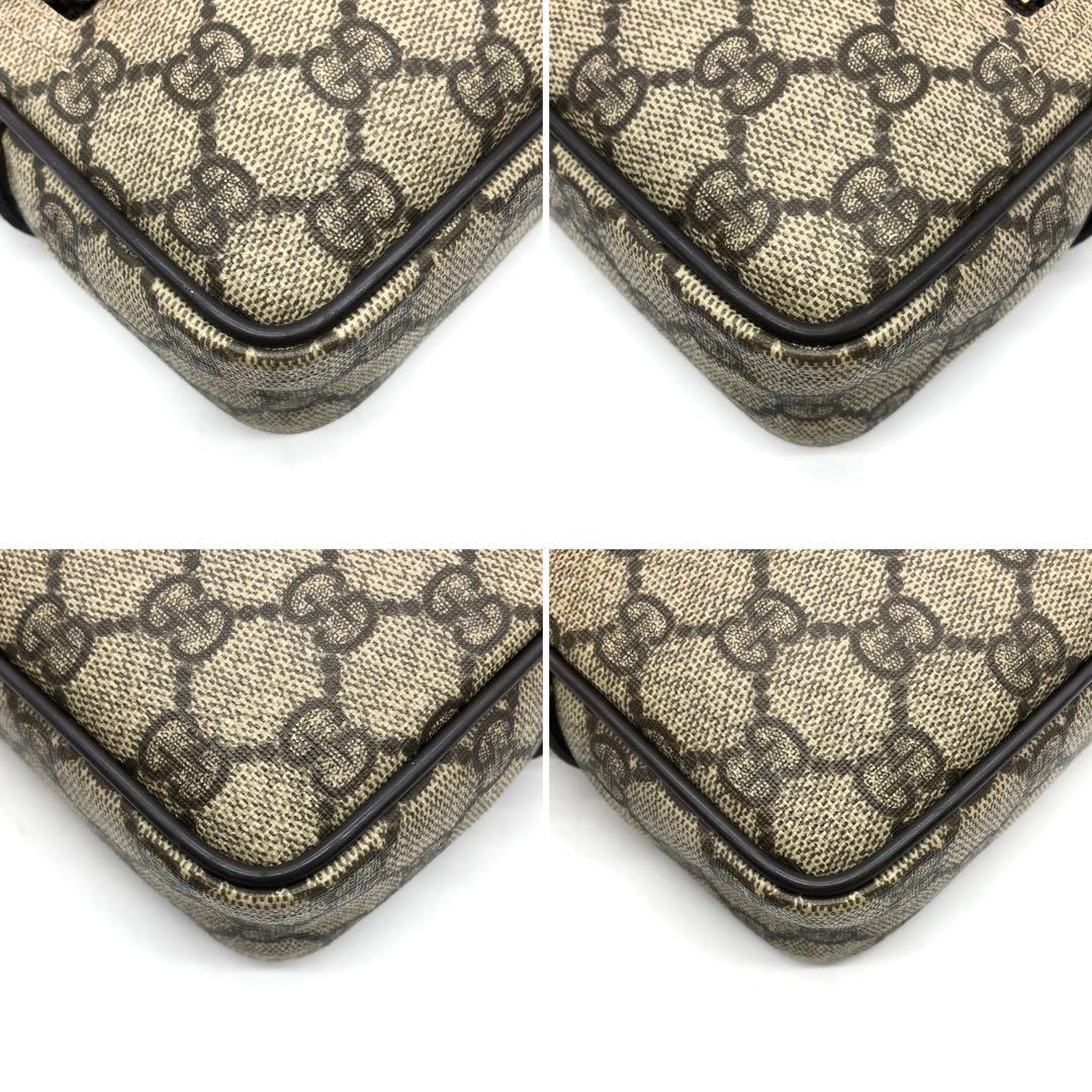 ✨美品✨グッチ ショルダーバッグ カメラバッグ GGスプリーム ロゴプレート