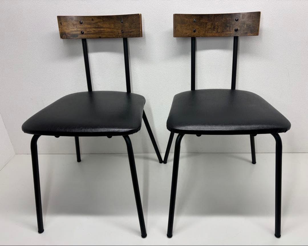 ニトリ NITORI ダイニングチェア 2脚セット DC STAIN MBR