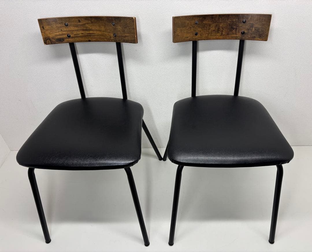 ニトリ NITORI ダイニングチェア 2脚セット DC STAIN MBR