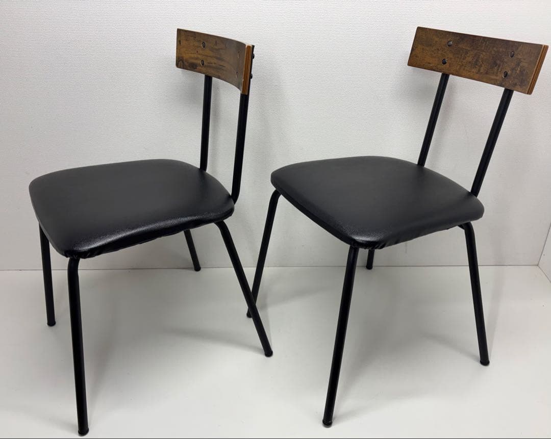 ニトリ NITORI ダイニングチェア 2脚セット DC STAIN MBR