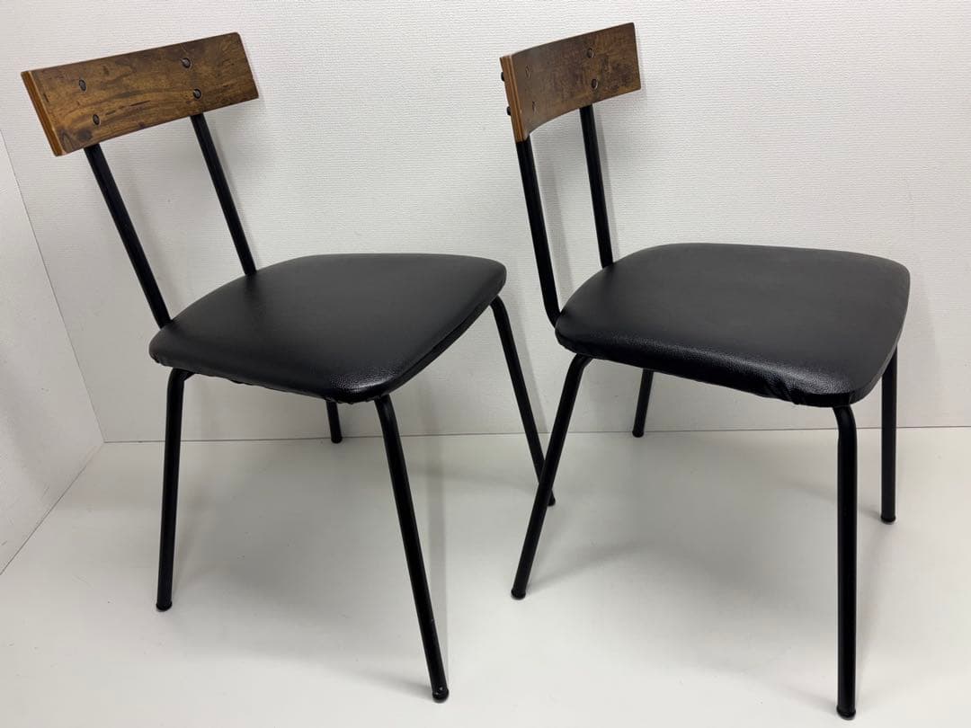 ニトリ NITORI ダイニングチェア 2脚セット DC STAIN MBR