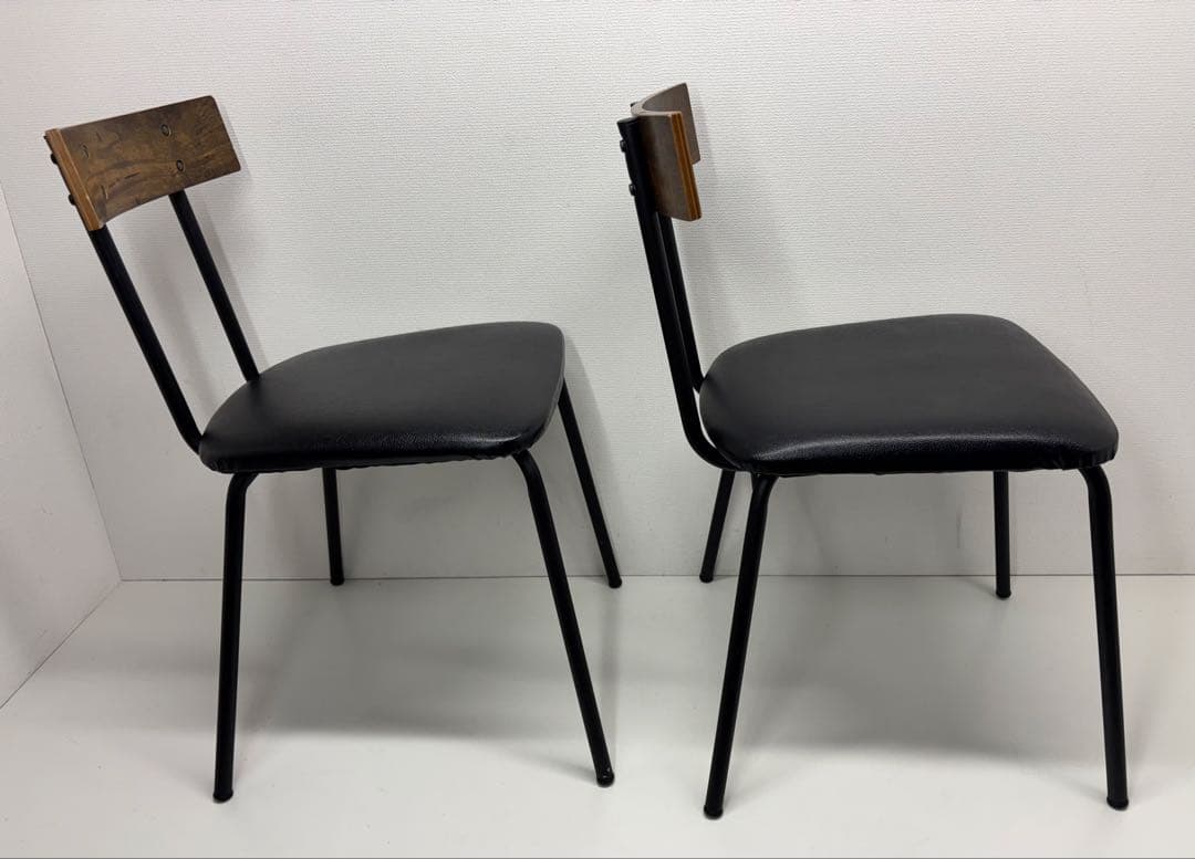 ニトリ NITORI ダイニングチェア 2脚セット DC STAIN MBR