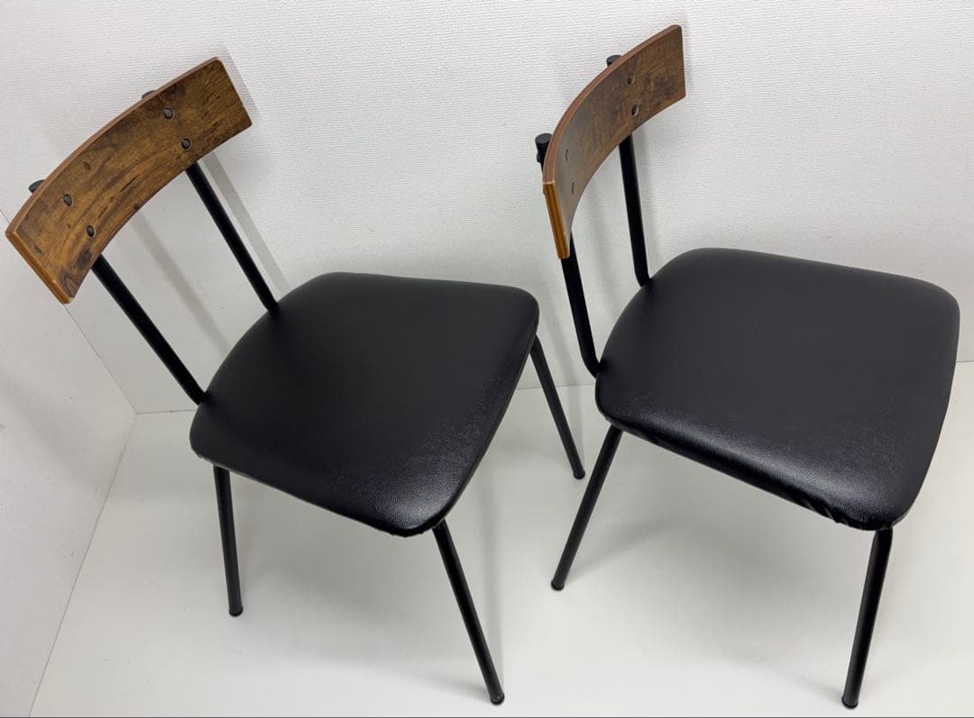 ニトリ NITORI ダイニングチェア 2脚セット DC STAIN MBR