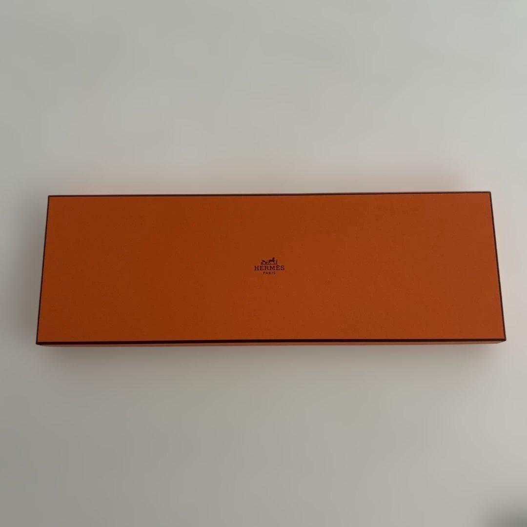 未使用箱付き　 エルメス　HERMES ネクタイ　ブルー