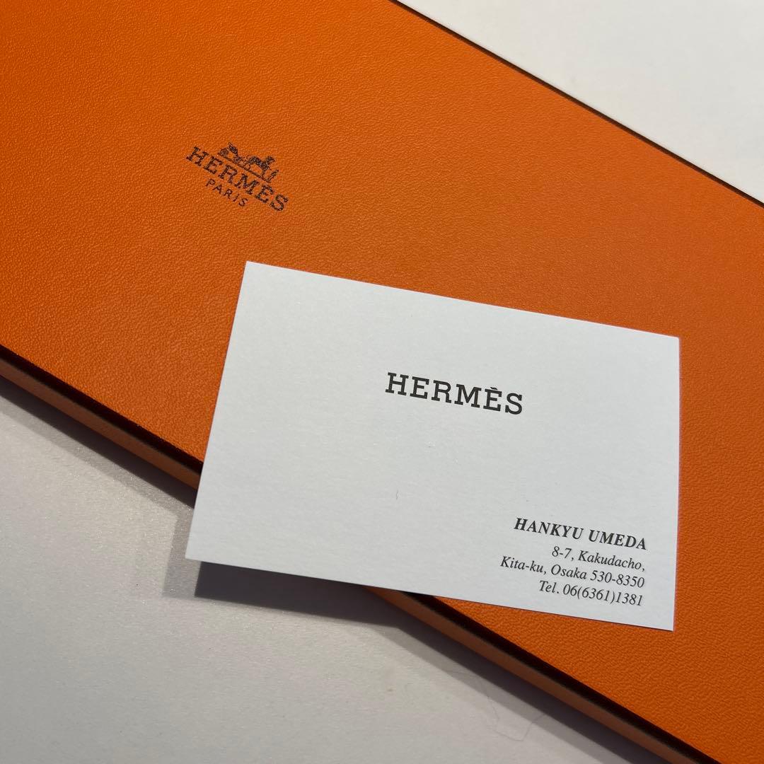 未使用箱付き　 エルメス　HERMES ネクタイ　ブルー