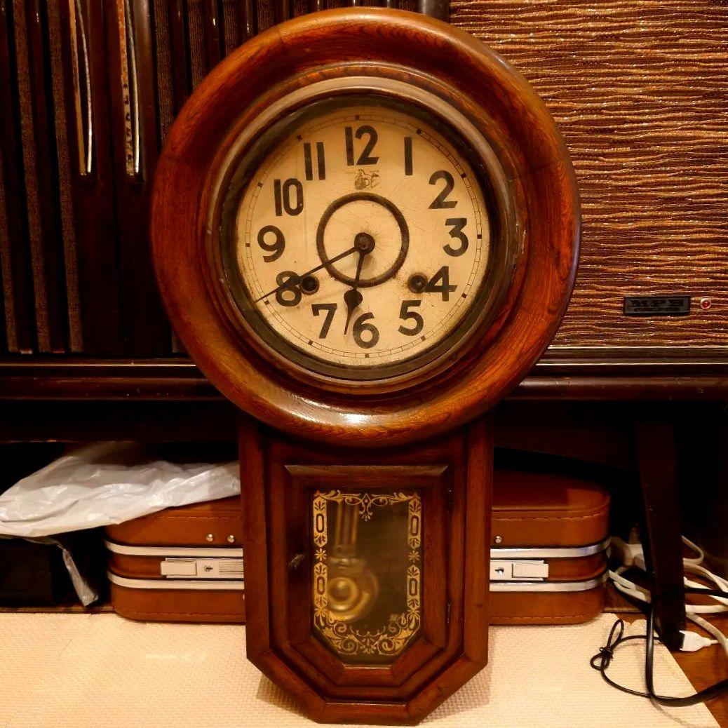 尾張時計　大正後期〜昭和初期戦前　振り子時計　ボンボン時計動作品