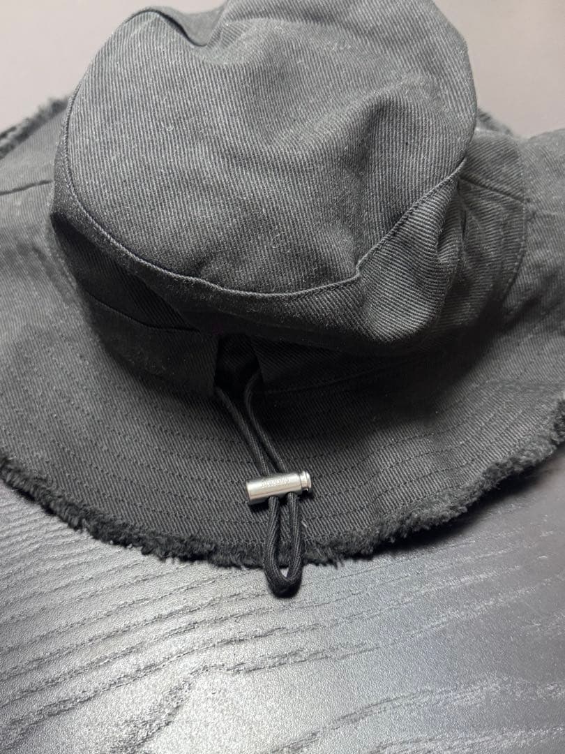 最終価格【JACQUEMUS】ラージブリム バケットハット　ブラック