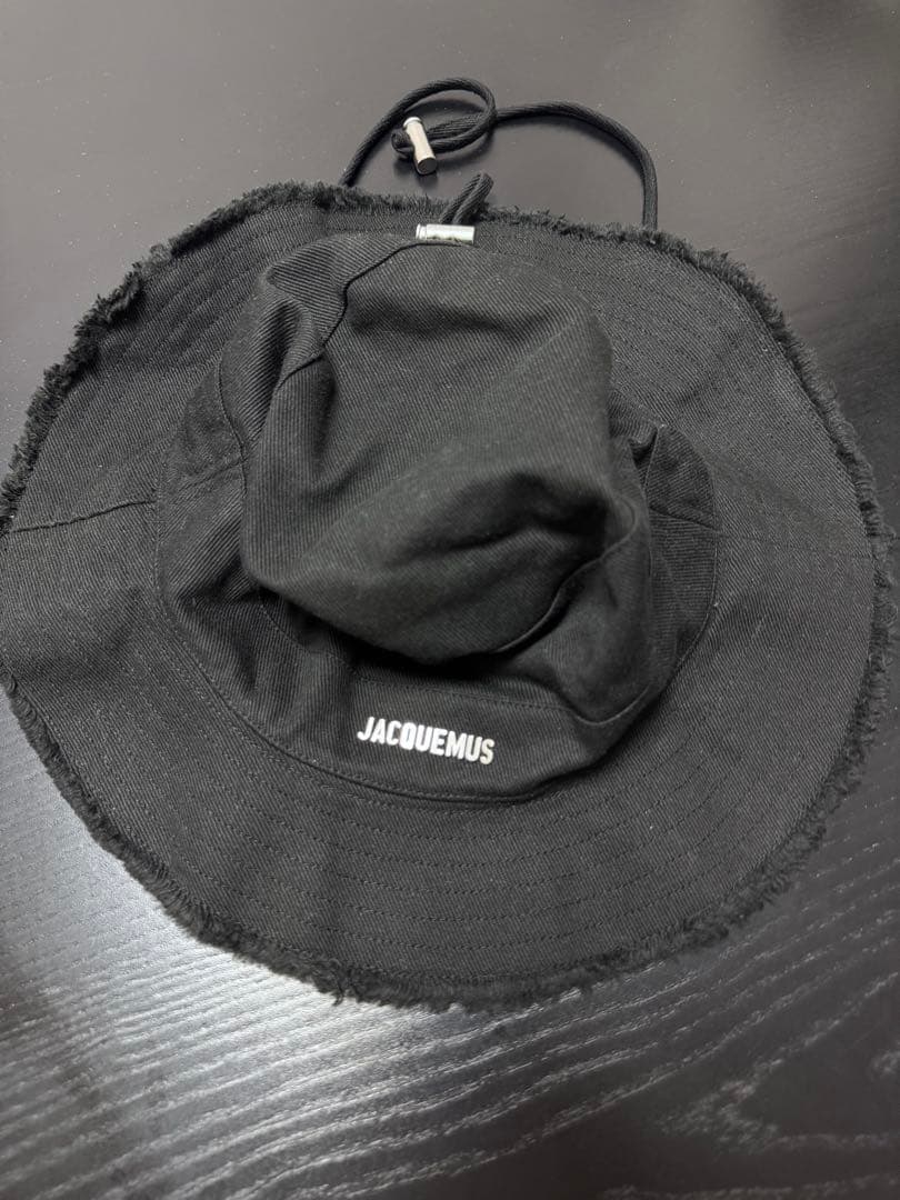 最終価格【JACQUEMUS】ラージブリム バケットハット　ブラック