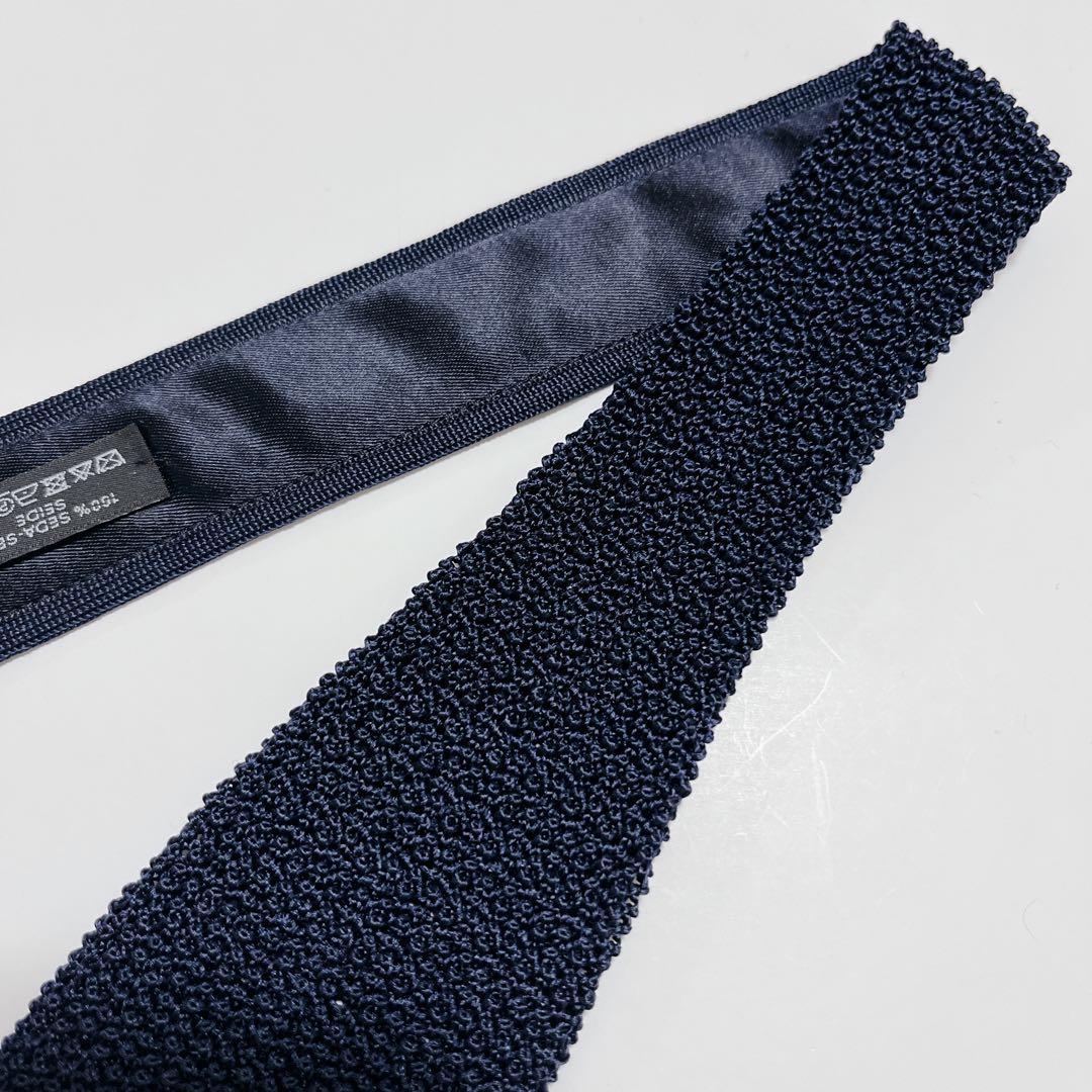 新品タグ付き エルメス ネクタイ ハイブランド ソリッドタイ 無地 光沢 希少