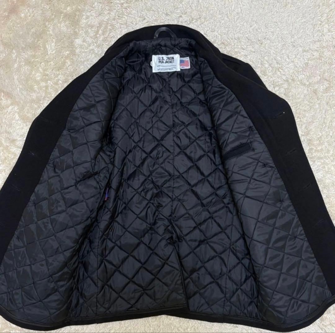 Schott 740NPコートサイズ40 USA製メルトンウール 地キルティング