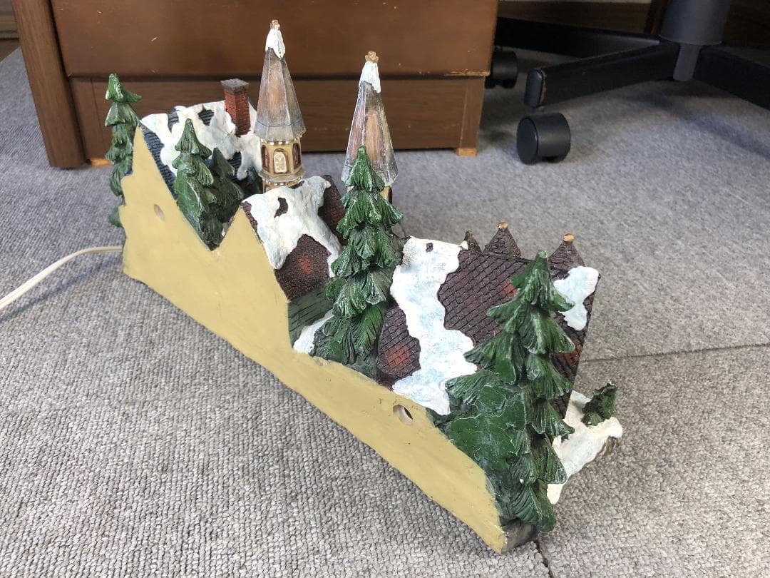 クリスマスヴィレッジ ジオラマ 電飾付