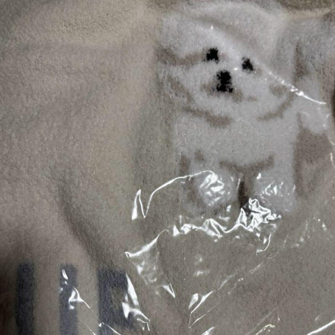 新品タグ付 ジェラートピケ モチーフジャガードマルチカバー ビションフリーゼ