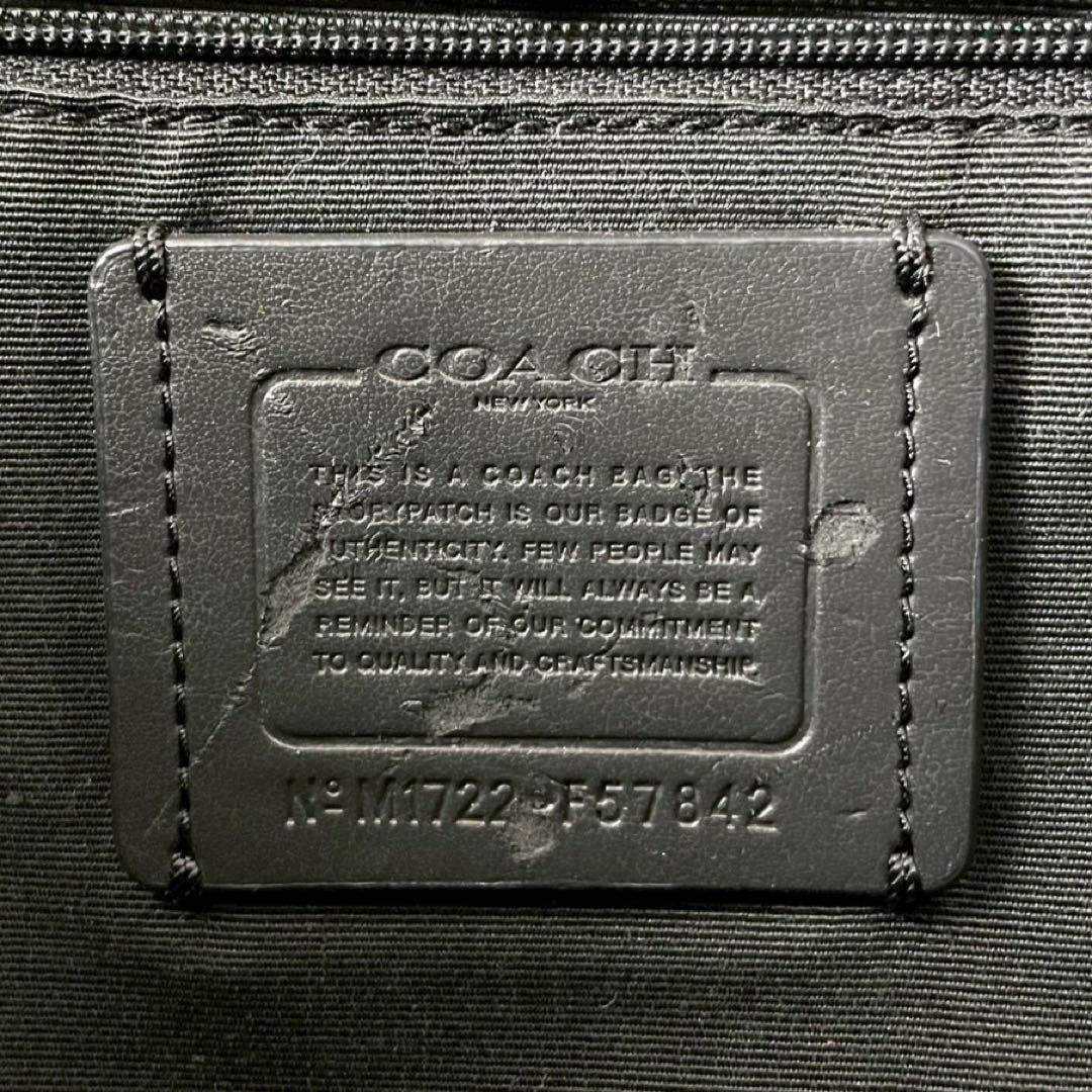 美品✨A4可 コーチ トートバッグ PVC×レザー 本革 シグネチャー 肩掛け