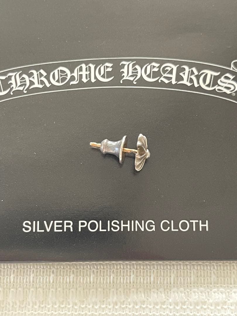 CHROME HEARTS シルバーピアス CHプラス　スタッド 片耳
