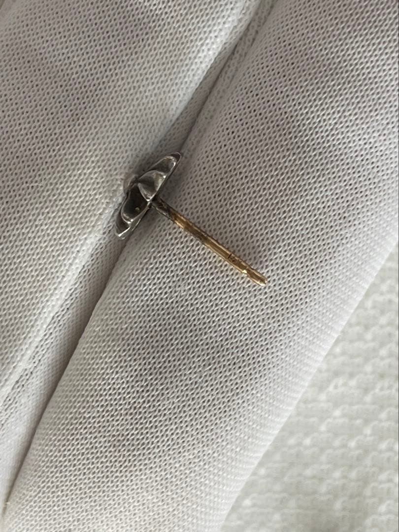 CHROME HEARTS シルバーピアス CHプラス　スタッド 片耳