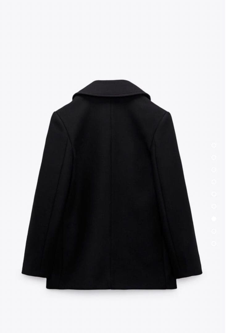 最終値下　ZARA Pコート　アウター　ベーシック　ブラック　黒　XS 新品