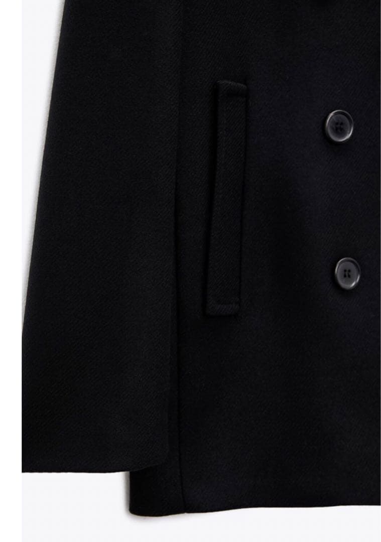 最終値下　ZARA Pコート　アウター　ベーシック　ブラック　黒　XS 新品