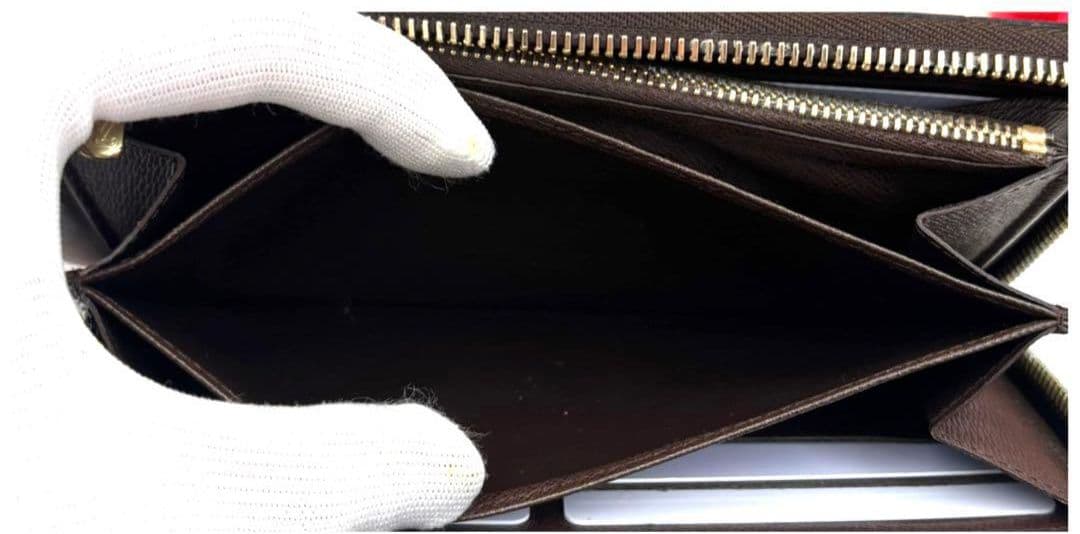 LOUIS VUITTON ダミエ ラウンドファスナー