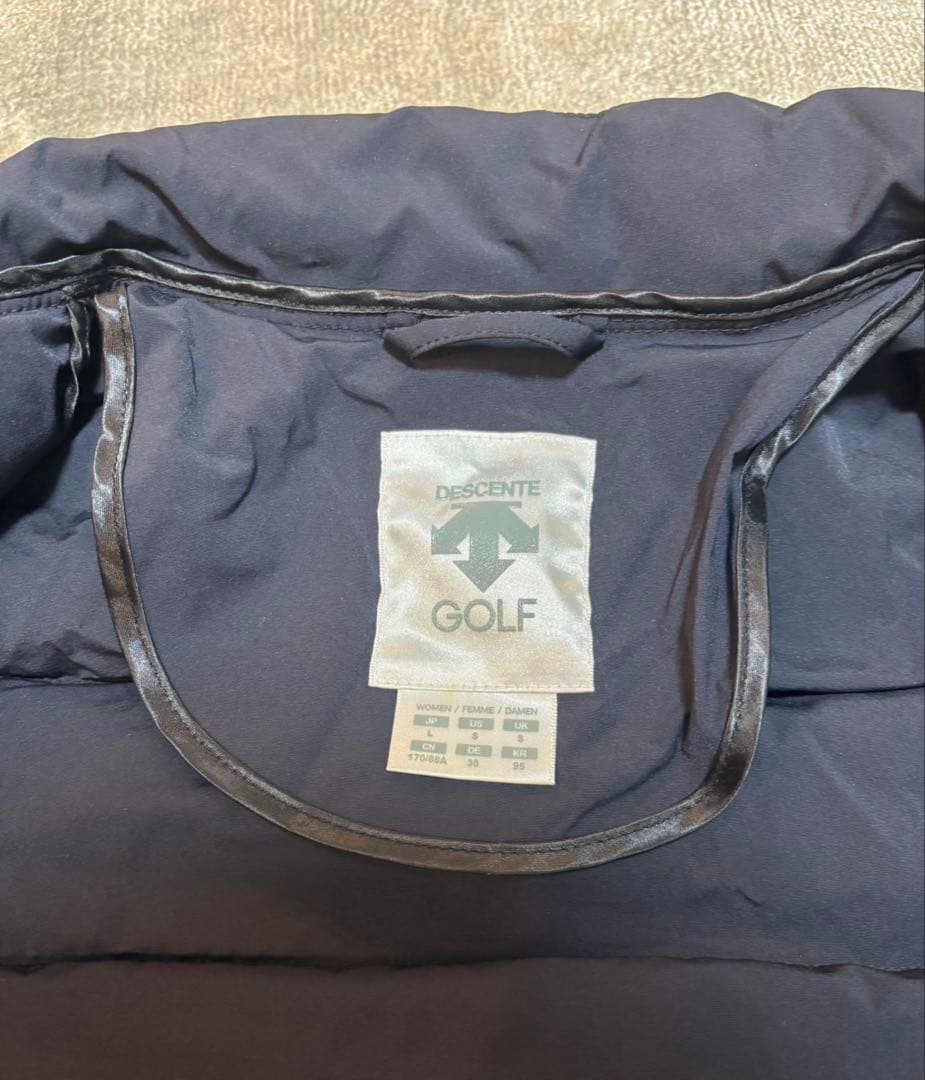 デサントゴルフ ナイロン ダウンジャケット　レディース サイズ:Ｌ