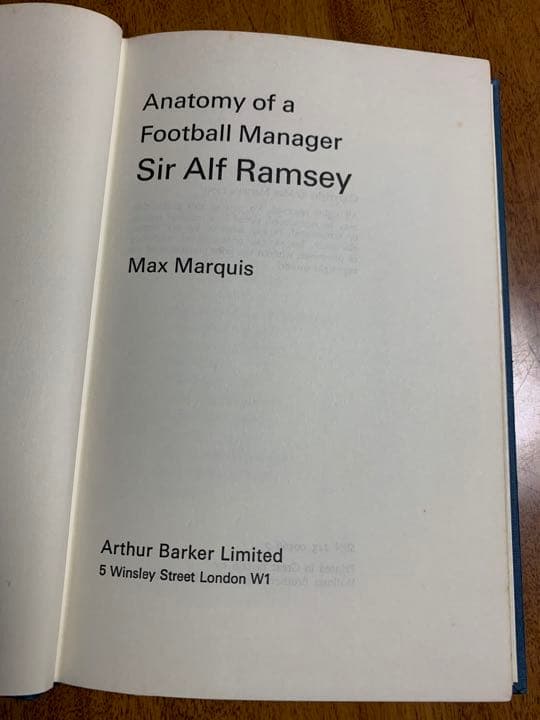 '66WC優勝監督サー・アルフ・ラムゼー伝記＂4-4-2システム＂で優勝！