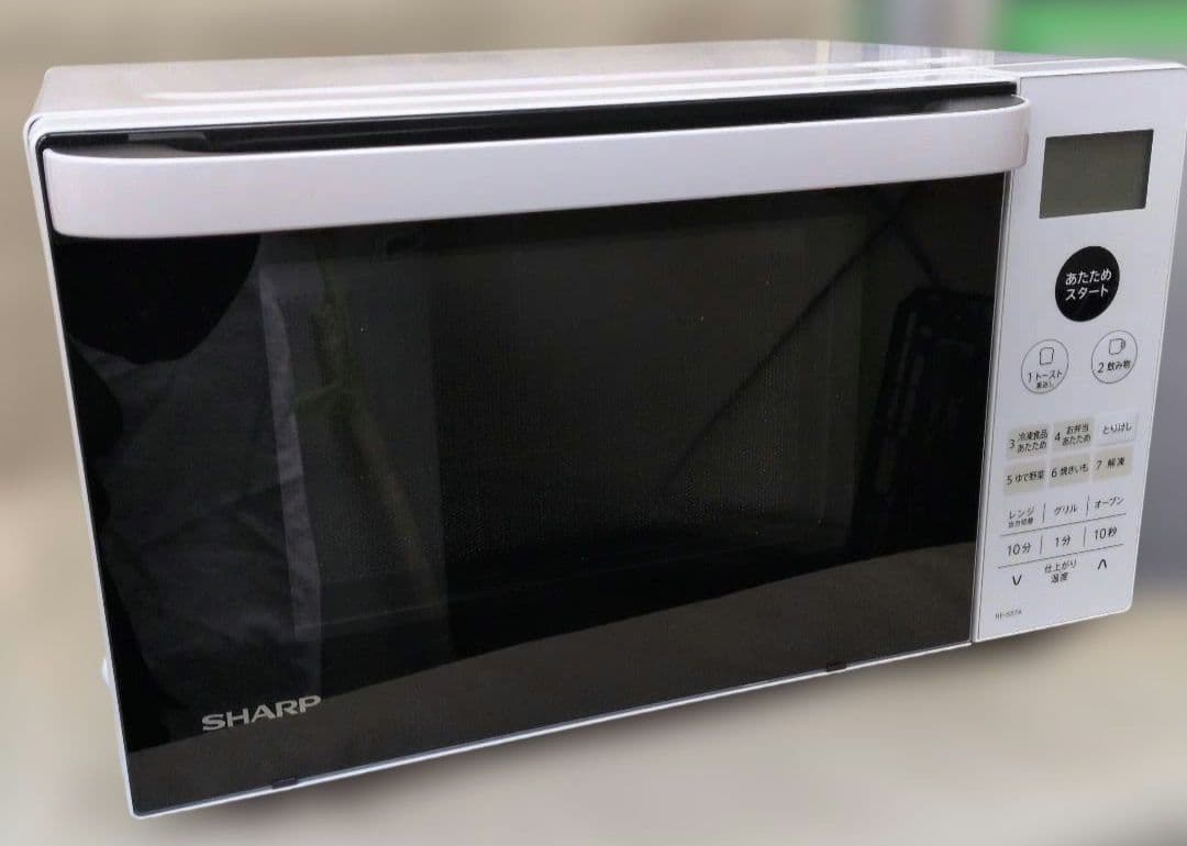 美品 SHARP 2023年製 オーブンレンジ 18L フラット ヘルツフリー