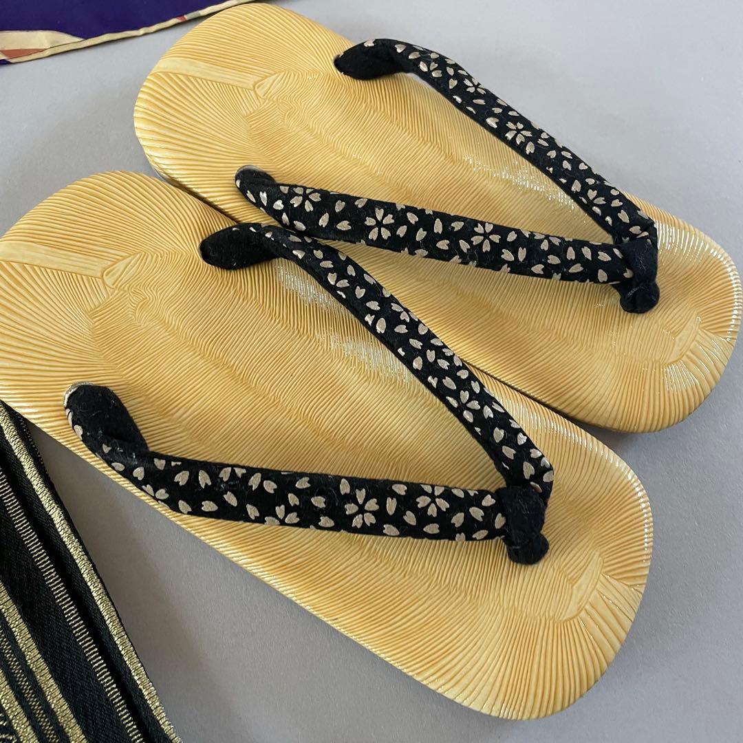 七五三　5歳　男の子　正絹　アンティークお着物袴コーデ