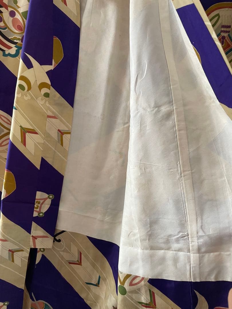 七五三　5歳　男の子　正絹　アンティークお着物袴コーデ