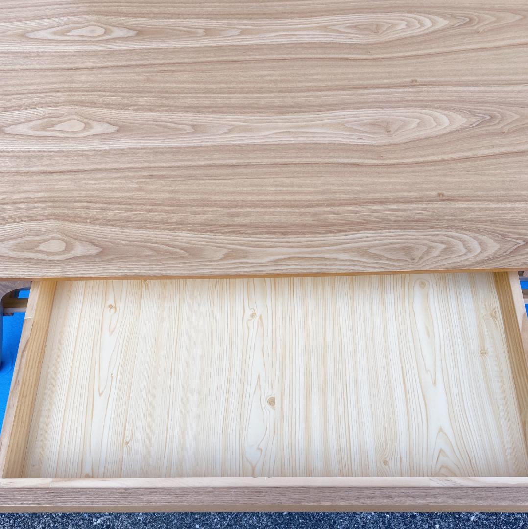 アイリスオーヤマ ローテーブル センターテーブル 引き出し付き ナチュラル