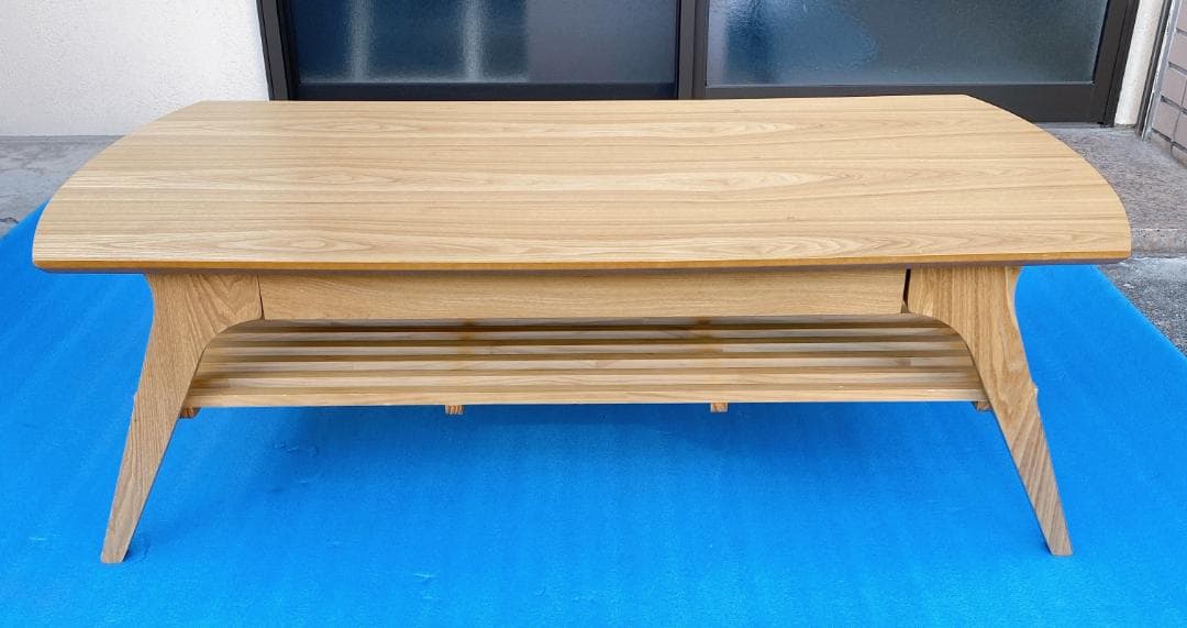 アイリスオーヤマ ローテーブル センターテーブル 引き出し付き ナチュラル