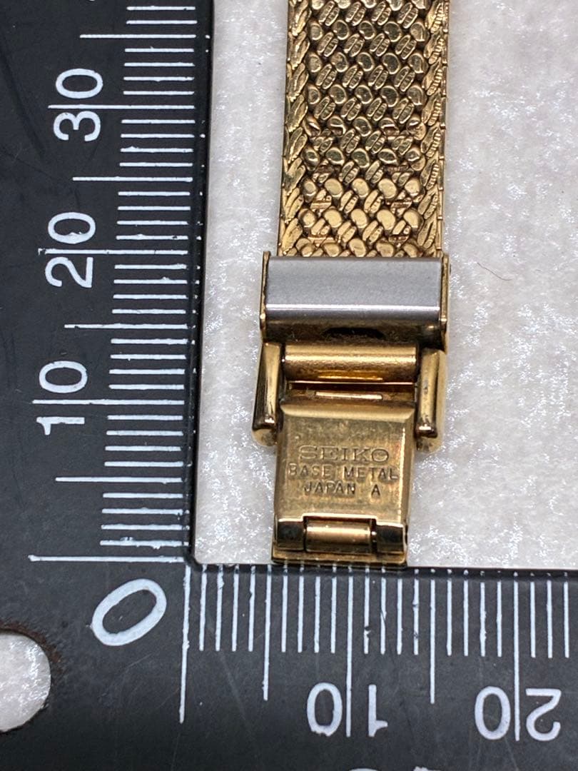 SEIKO セイコー エクセリーヌ 4N20-5160 QZ ゴールド文字盤