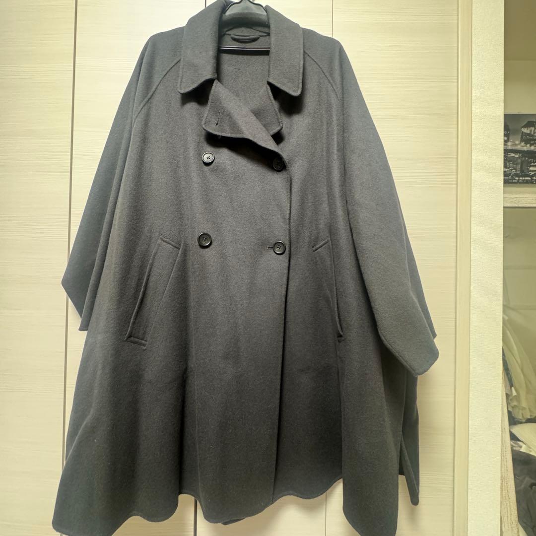 BEAUTY&YOUTH リバー ポンチョコート M ダークグレー