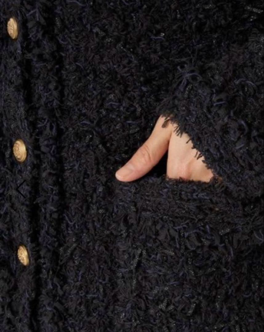 【美品】ツイードニットジャケット BABYLONE バビロン