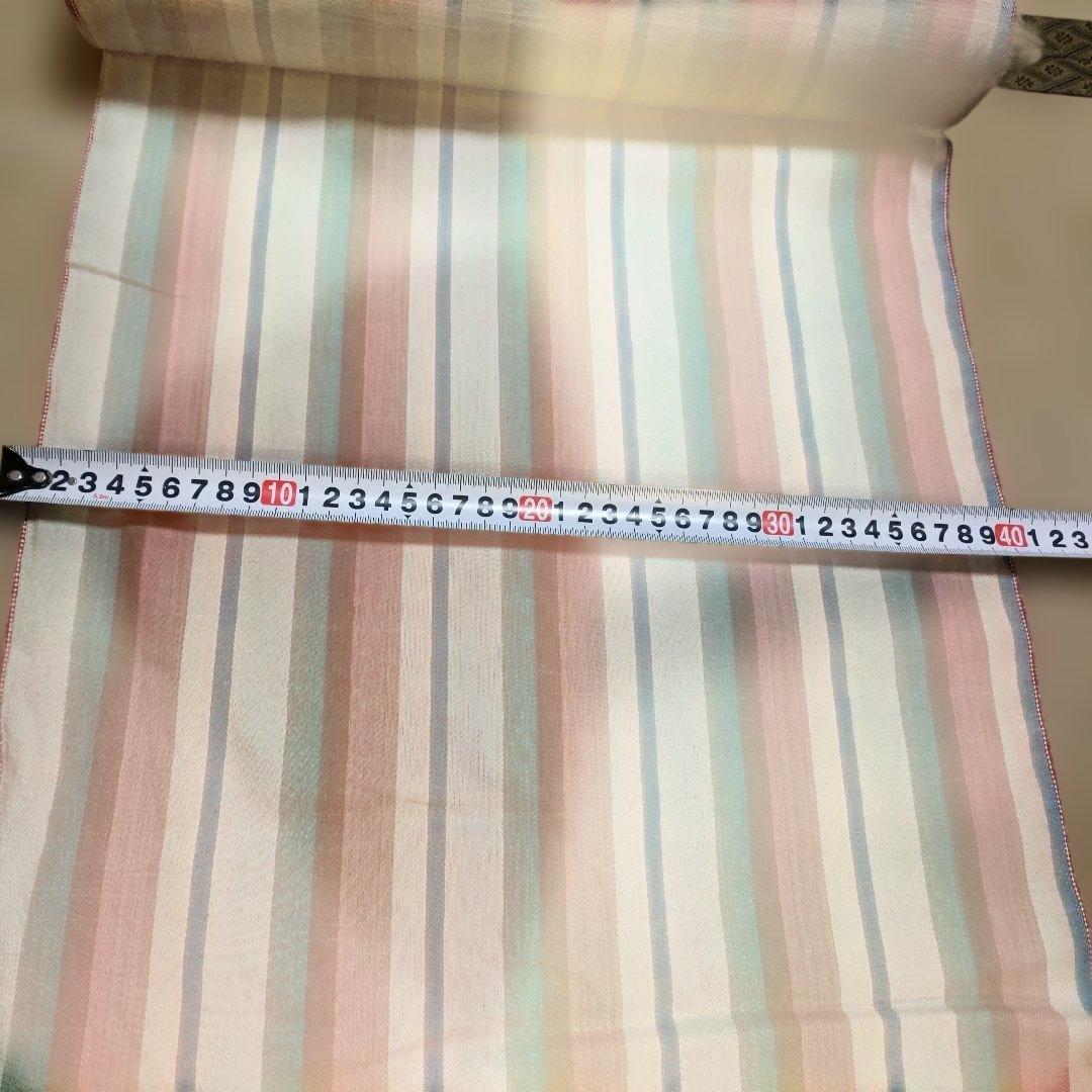 越後片貝木綿　小千谷織物　あや織り　木綿反物　着尺