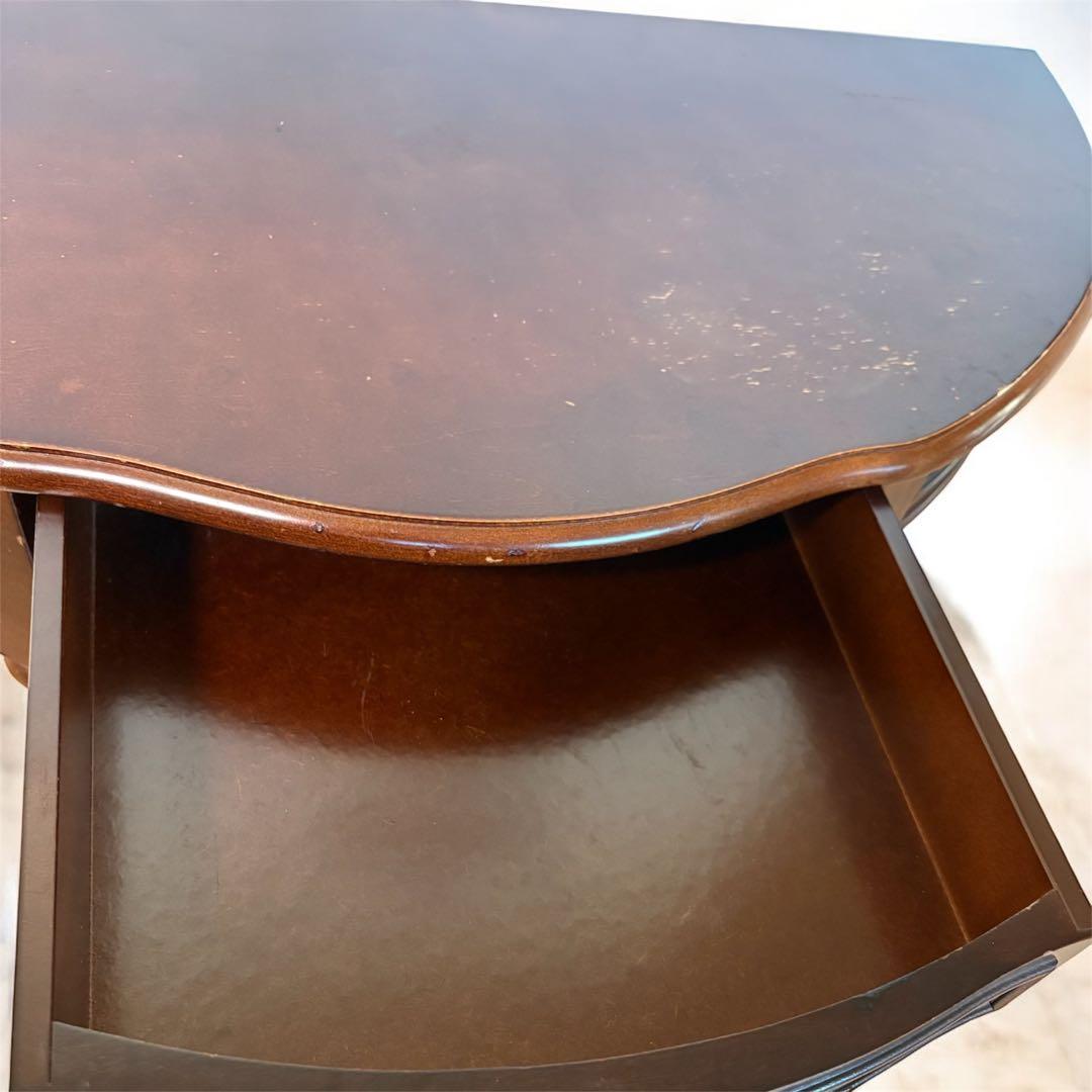 【本日限定】希少　アンティーク　ハーフムーンテーブル　コンソールテーブル 花台