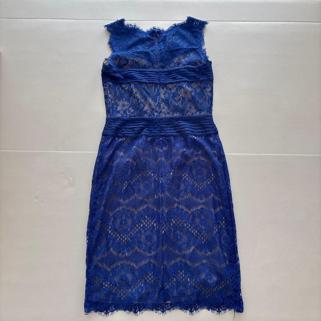 TADASHI SHOJ ロイヤルブルー　レースワンピース