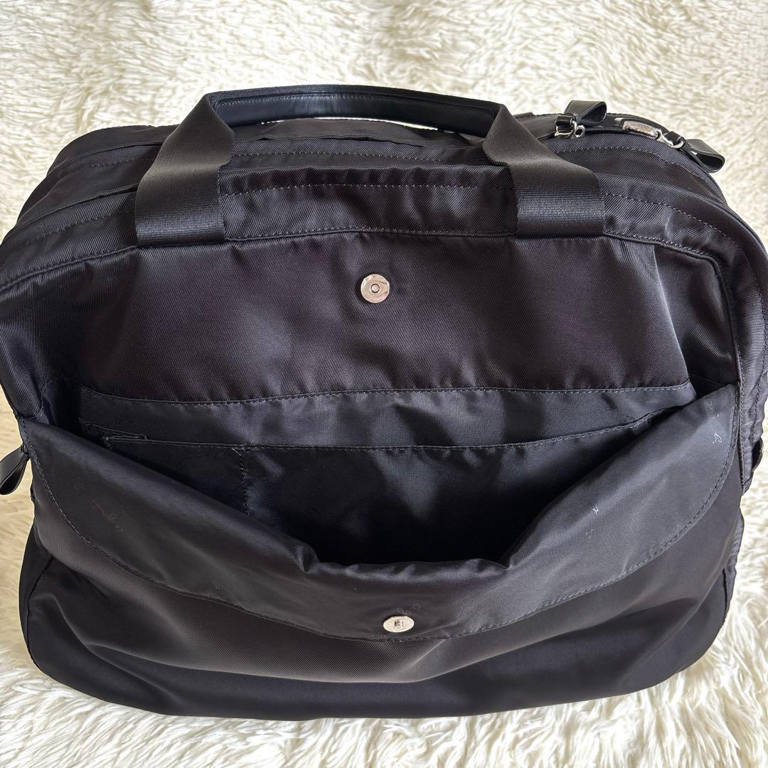 美品✨アニエスベー ボヤージュ ボストンバッグ 2way 南京錠 ナイロン 黒