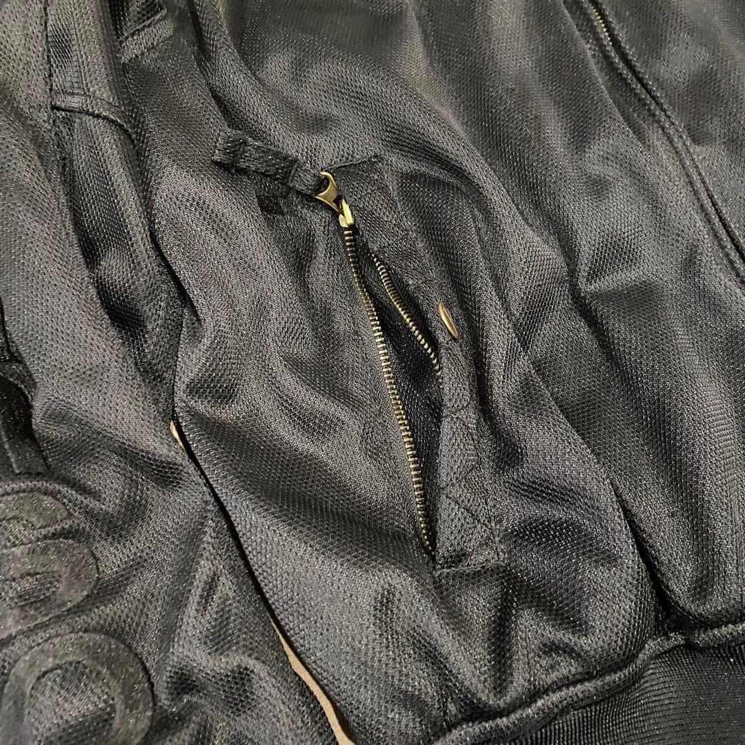 春夏 VANSON メッシュ ジャケット ブラック vs578rs XL MA1