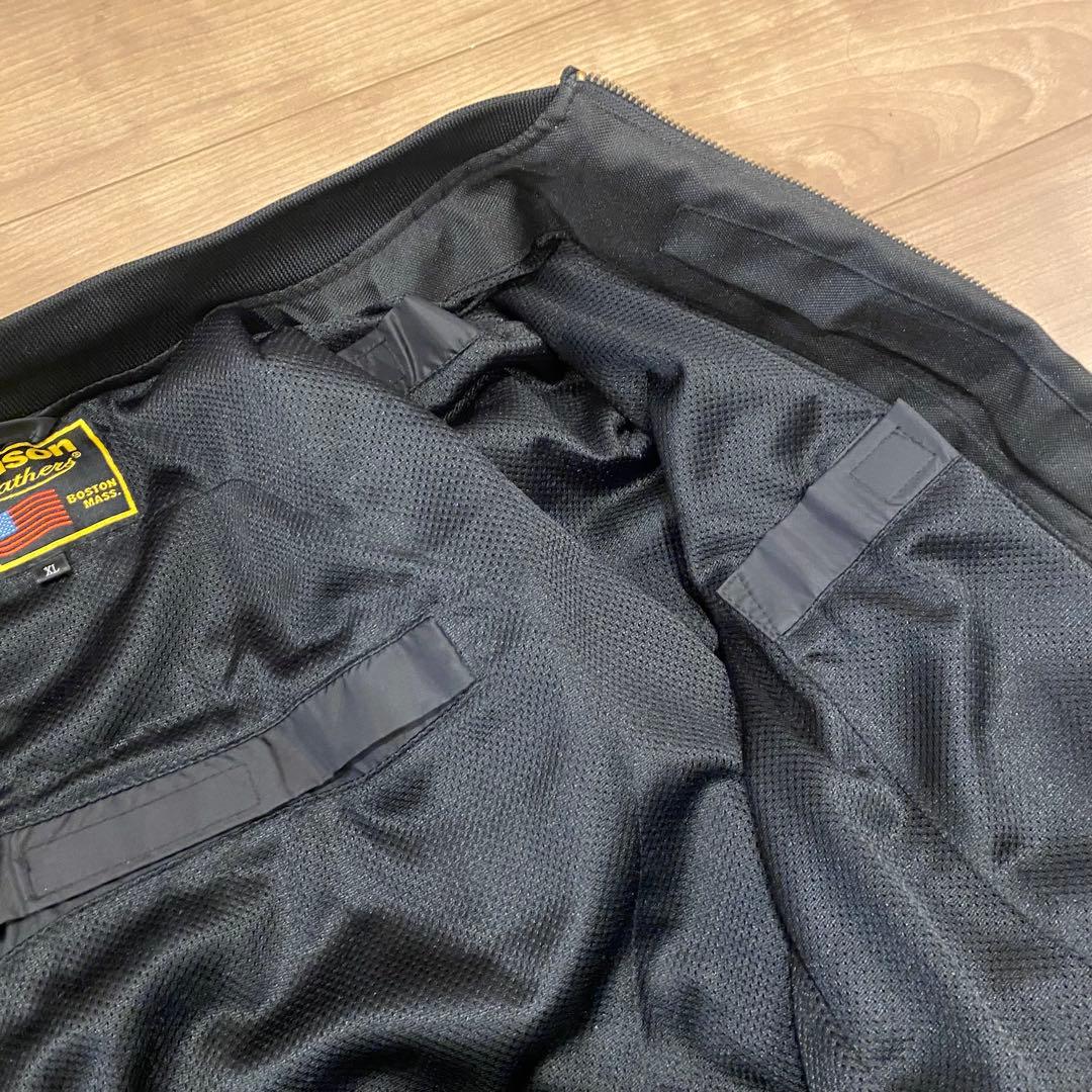 春夏 VANSON メッシュ ジャケット ブラック vs578rs XL MA1